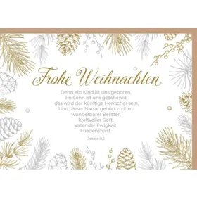 Produktbild des Artikels Faltkarte "Frohe Weihnachten" (Schreibwaren)