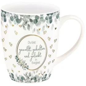 Produktbild des Artikels Tasse "Du bist gewollt, gehalten" (Gold-Edition) ()