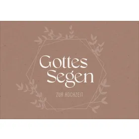 Produktbild des Artikels Faltkarte "Gottes Segen zur Hochzeit" (Schreibwaren)