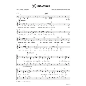 Produktbild des Artikels Unfassbar (Chor) (Noten - Download)