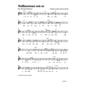 Produktbild des Artikels Vollkommen wie er (Noten - Download)