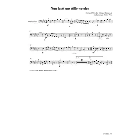 Produktbild des Artikels Nun lasst uns stille werden (Violoncello) (Noten - Download)