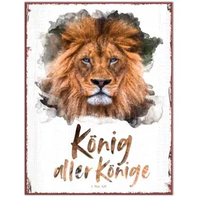 Produktbild des Artikels Metallschild groß - König aller Könige ()