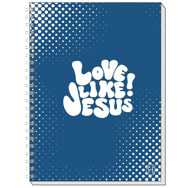 Produktbild des Artikels Memo Block A5: Love like Jesus! (Schreibwaren - Spiralbindung)