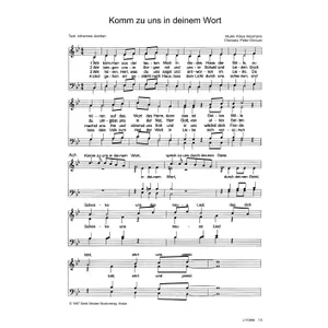 Produktbild des Artikels Komm zu uns in deinem Wort (Noten - Download)