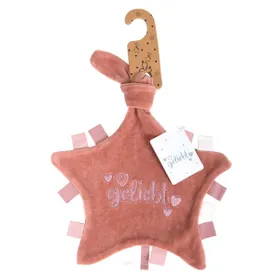 Produktbild des Artikels Baby Schmusetuch "geliebt" - altrosa ()