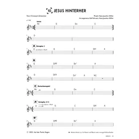 Produktbild des Artikels Jesus hinterher (Bandsheet) (Noten - Download)