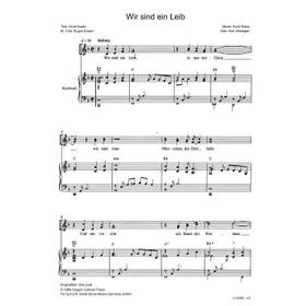 Produktbild des Artikels Wir sind ein Leib (Noten - Download)