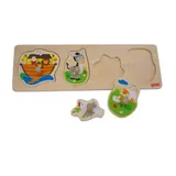 Stimmungsbild zu Holz-Steckpuzzle "Arche Noah, Esel, Taube, Schäfchen"