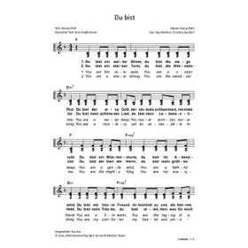 Produktbild des Artikels Du bist (Noten - Download)