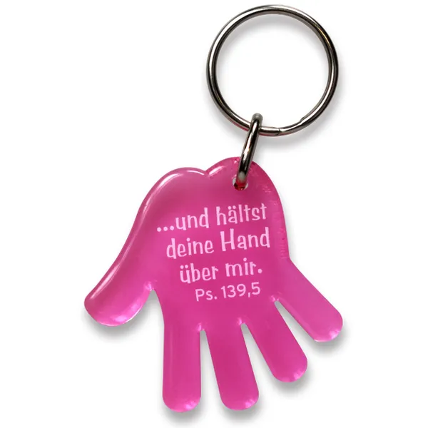 Produktbild des Artikels Schlüsselanhänger "Hand" - pink ()