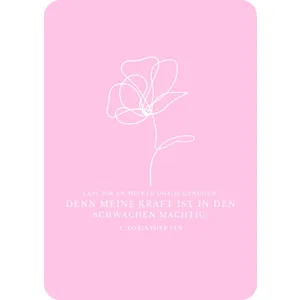 Produktbild des Artikels Postkarte "One Line - Blume" (Schreibwaren)