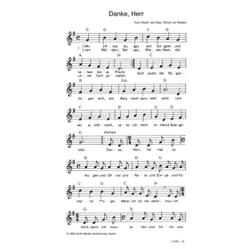Produktbild des Artikels Danke, Herr (Noten - Download)
