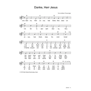 Produktbild des Artikels Danke, Herr Jesus (Noten - Download)