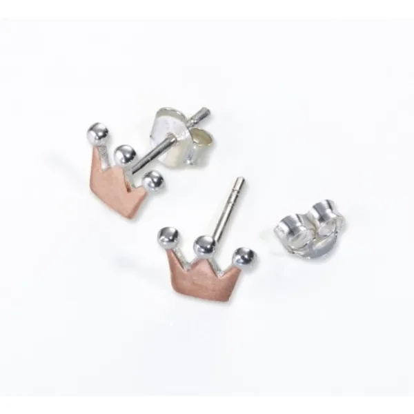 Produktbild des Artikels Ohrstecker Krone - roségold ()