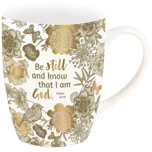 Produktbild des Artikels Tasse "Be still and know" (Gold-Edition) ()