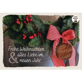 Produktbild des Artikels Schokokarte - Frohe Weihnachten & alles Liebe im neuen Jahr (Lebensmittel)