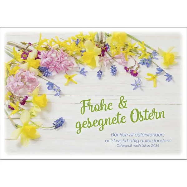 Produktbild des Artikels Postkarten: Frohe & gesegnete Ostern, 4 Stück (Schreibwaren)