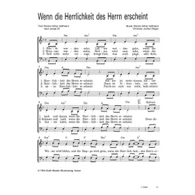 Produktbild des Artikels Wenn die Herrlichkeit des Herrn erscheint (Noten - Download)