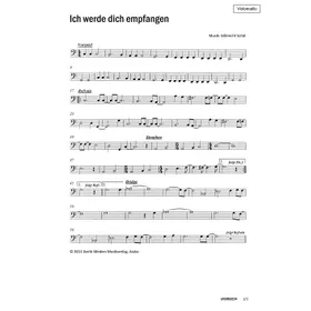 Produktbild des Artikels Ich werde dich empfangen (Violoncello) (Noten - Download)