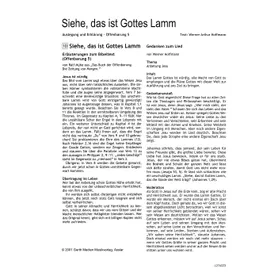 Produktbild des Artikels Siehe, das ist Gottes Lamm (Noten - Download)