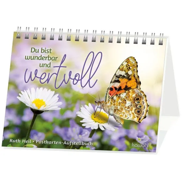 Produktbild des Artikels Du bist wunderbar und wertvoll - Aufstellbuch (Buch - Spiralbindung)