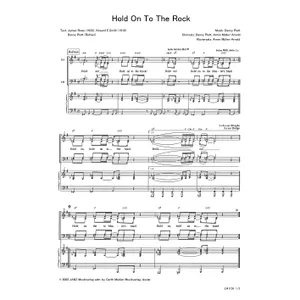 Produktbild des Artikels Hold On To The Rock (Noten - Download)