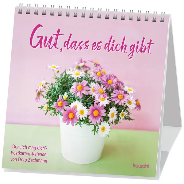 Produktbild des Artikels Gut, dass es dich gibt 2026 - Postkartenkalender (Kalender - Spiralbindung)