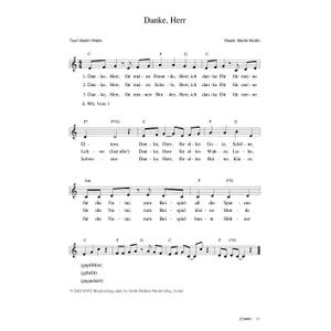 Produktbild des Artikels Danke, Herr (Noten - Download)