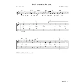 Produktbild des Artikels Rufe zu mir in der Not (Noten - Download)