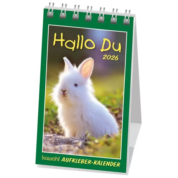 Produktbild des Artikels Hallo Du 2026 - Aufkleber-Kalender (Kalender - Spiralbindung)