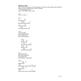 Produktbild des Artikels Sprich zu mir (Noten - Download)