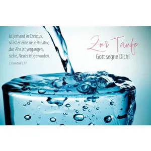 Produktbild des Artikels Faltkarte "Zur Taufe" (Schreibwaren)