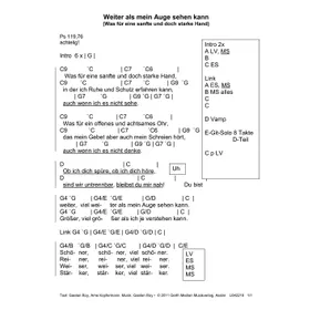 Produktbild des Artikels Weiter als mein Auge sehen kann (Leadsheet) (Noten - Download)