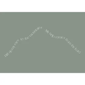 Produktbild des Artikels Postkarten: I lift up my eyes 4 Stück (Schreibwaren)