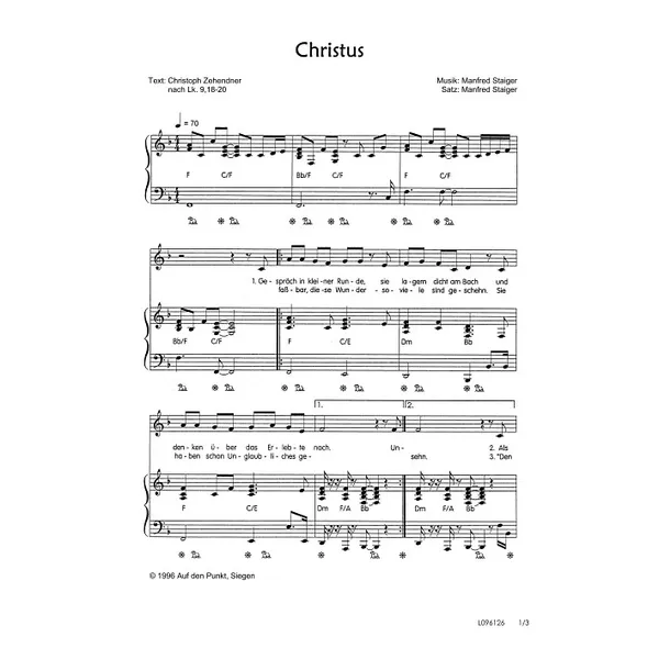 Produktbild des Artikels Christus (Noten - Download)