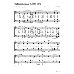 Produktbild des Artikels Wirf dein Anliegen auf den Herrn (Noten - Download)