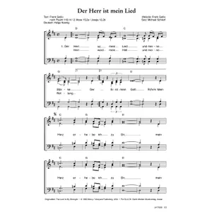 Produktbild des Artikels Der Herr ist mein Lied (Noten - Download)