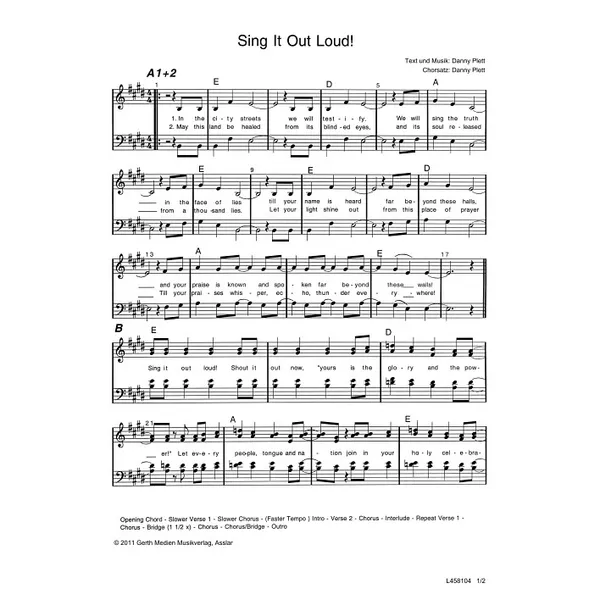 Produktbild des Artikels Sing It Out Loud (Noten - Download)