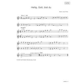 Produktbild des Artikels Heilig, Gott, bist du (Flöte) (Noten - Download)