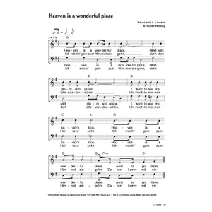 Produktbild des Artikels Heaven Is A Wonderful Place (Noten - Download)