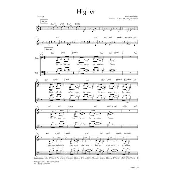Produktbild des Artikels Higher (Noten - Download)
