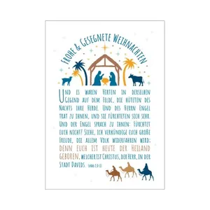 Produktbild des Artikels Postkarte "Weihnachtsgeschichte" (Schreibwaren)