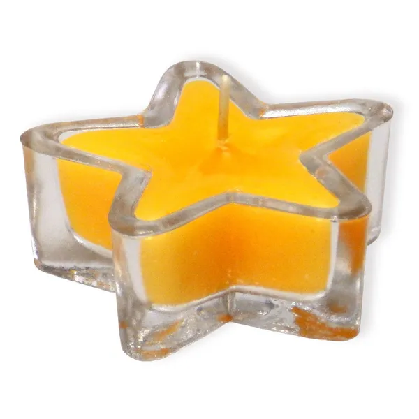Produktbild des Artikels Kerzenglas "Stern" - gelb ()