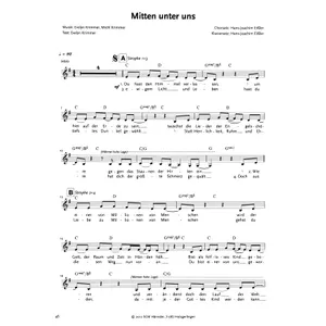 Produktbild des Artikels Mitten unter uns (Noten - Download)