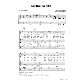 Produktbild des Artikels Der Herr sei gelobt (Noten - Download)