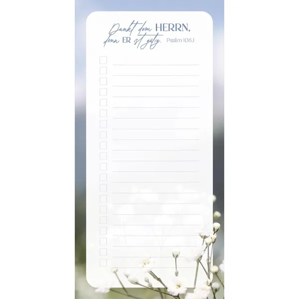 Produktbild des Artikels Notizblock "für Einkäufe" (Schreibwaren)