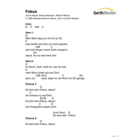 Produktbild des Artikels Fokus (Noten - Download)