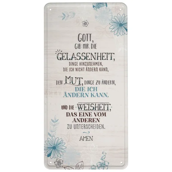 Produktbild des Artikels Metallschild Vintage "Gelassenheit" ()