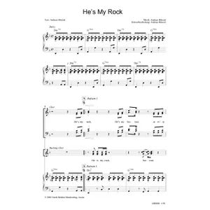 Produktbild des Artikels He's My Rock (Noten - Download)